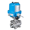 Ball valve Type: 7444EE Stainless steel/PTFE/FPM (FKM) Full bore Electric operated ELA40 24V DC/95-245V AC 1000 PSI WOG Internal thread (BSPP) 1.1/4" (32)